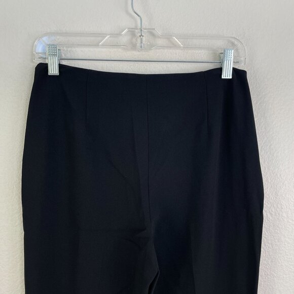 Theory Womens 4 Black Demitra Flared Pants High Rise Trousers Career Work Office - Picture 7 of 8